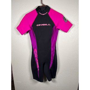 O’neill RN 77131 style 7419 size 8 100% nylon WET SUIT Back Zip Womens Size 8 Bl